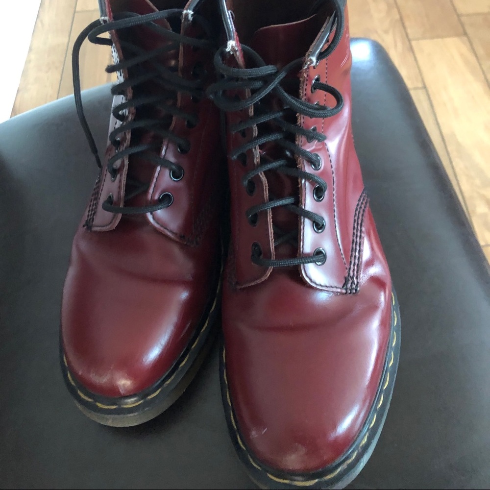 DR. Martens 1460, smooth red leather boots